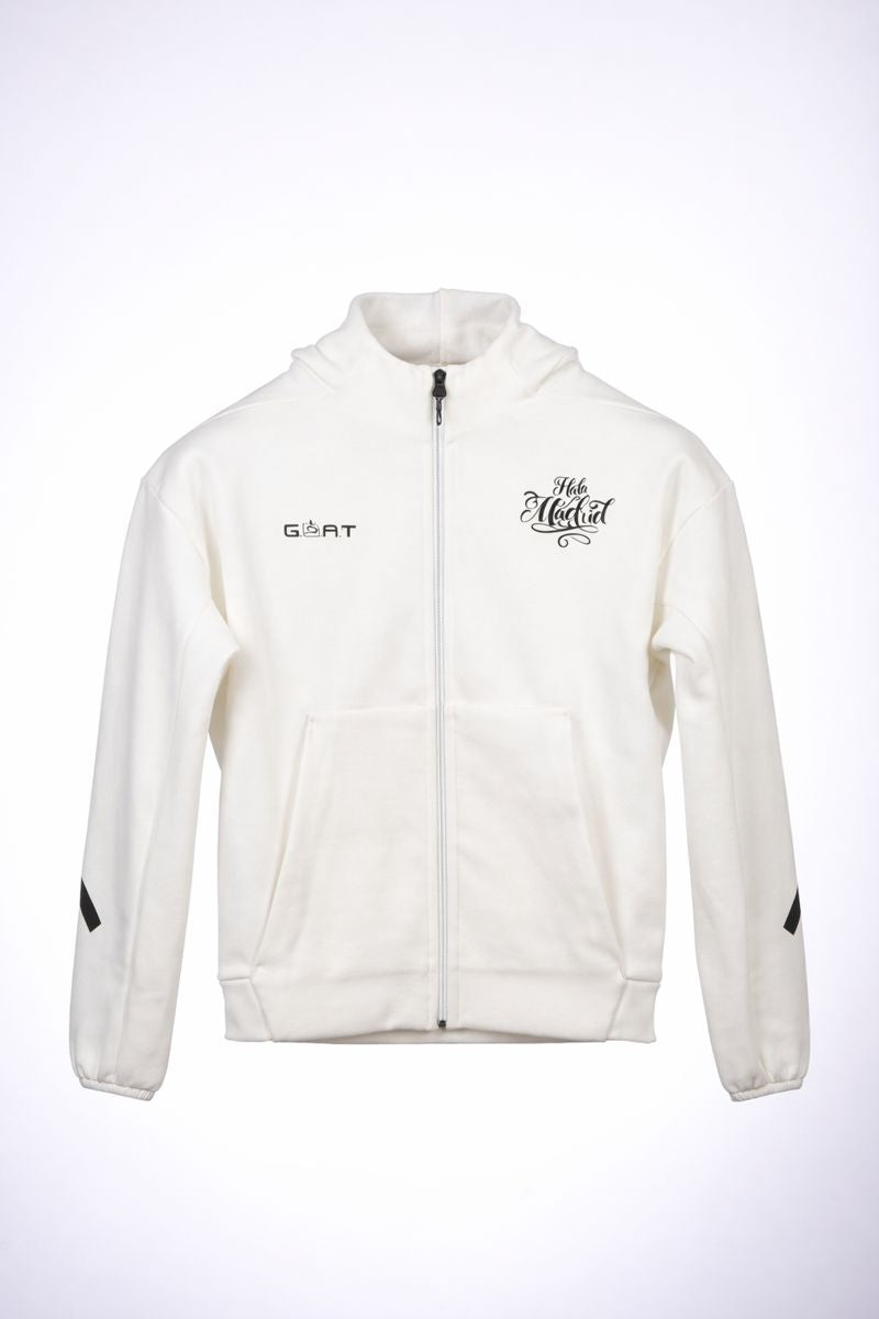 The White G.O.A.T Real Madrid Hoodie