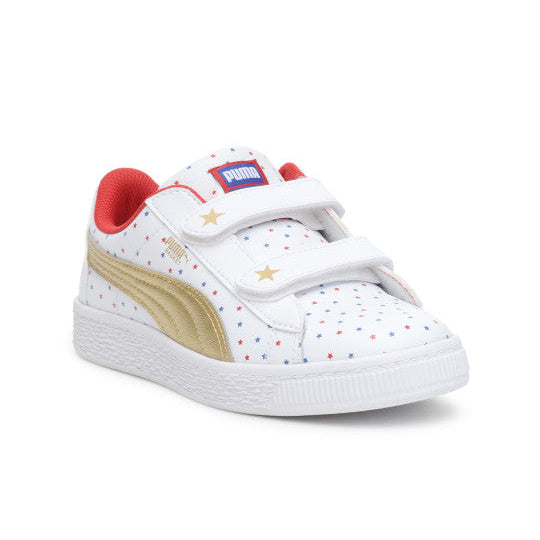 Puma Wonder Woman Basket (Infant) - White/Gold