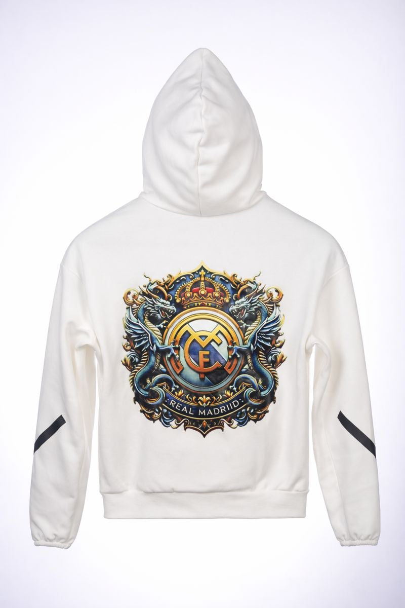 The White G.O.A.T Real Madrid Hoodie