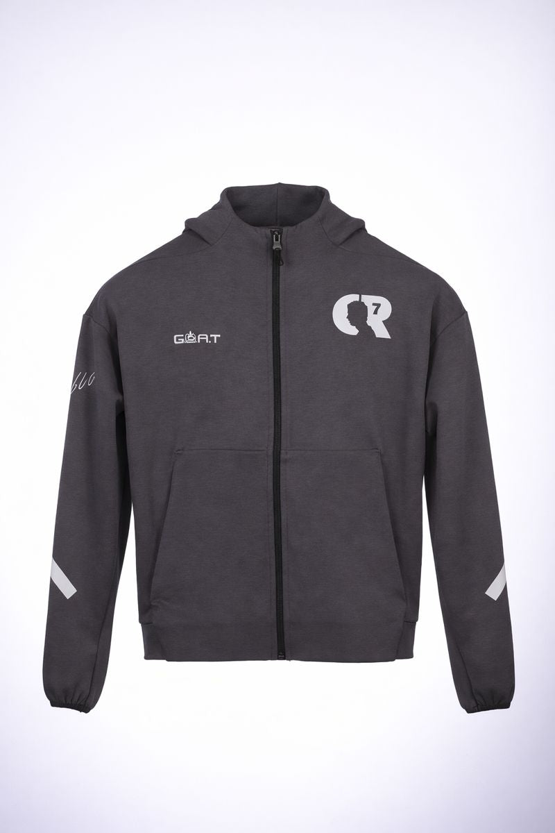 The Gray G.O.A.T Cristiano Ronaldo Hoodie