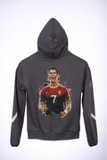 The Gray G.O.A.T Cristiano Ronaldo Hoodie