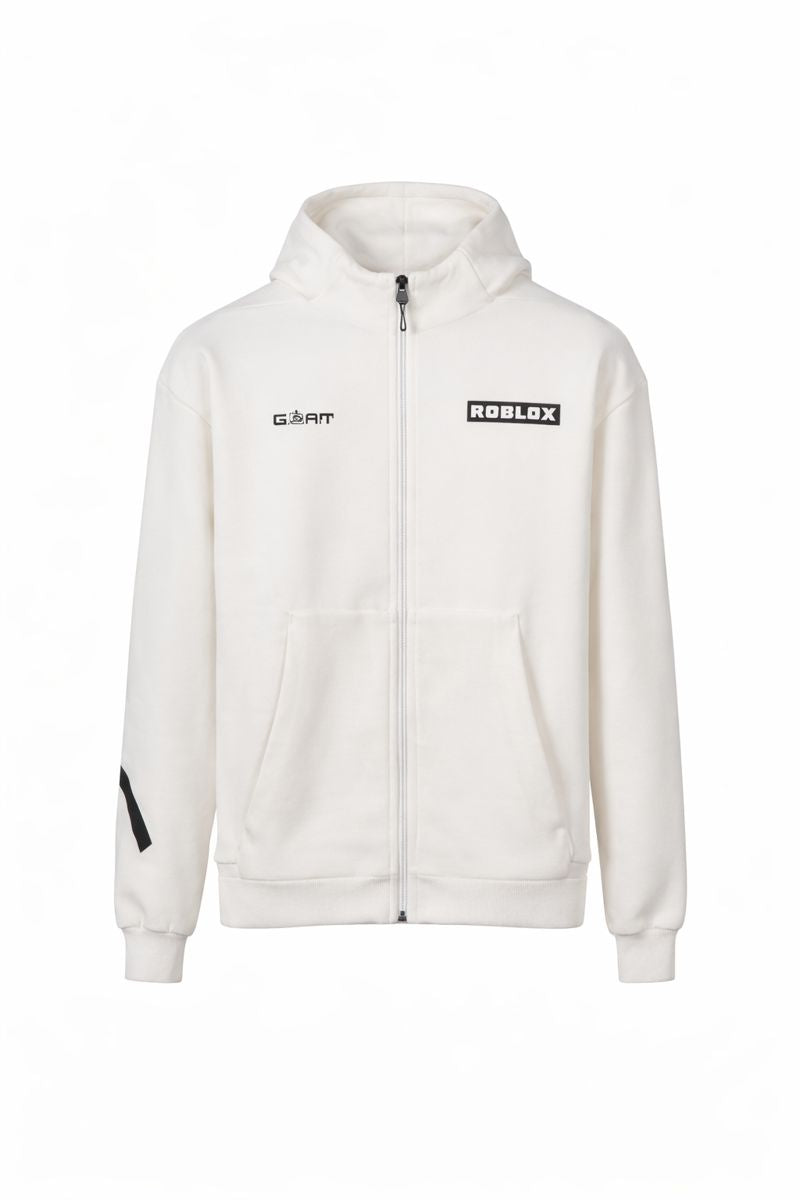 The White G.O.A.T Roblox Hoodie