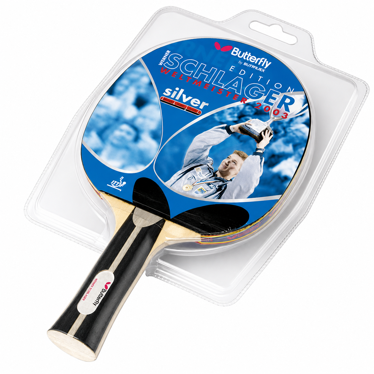 Butterfly Werner Schlager Silver Table Tennis / Ping-Pong Racket