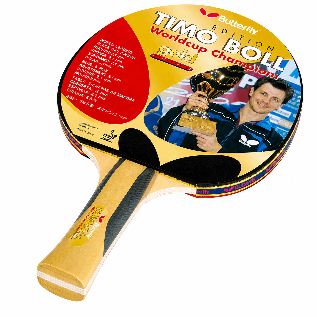 Butterfly Timo Boll Gold Edition Table Tennis / Ping-Pong Racket