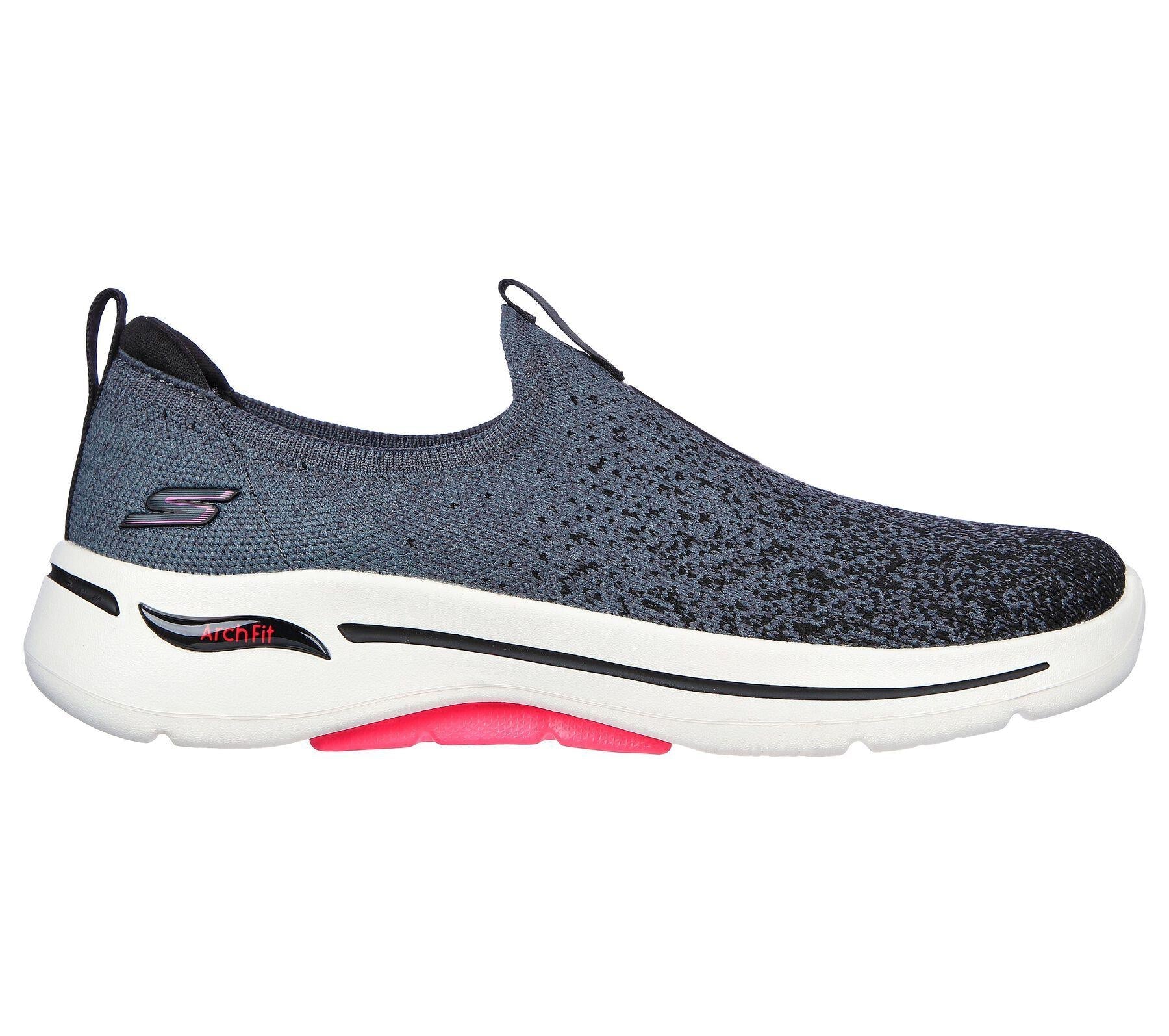 Skechers GO WALK Arch Fit Lunar Views - Gray/Pink
