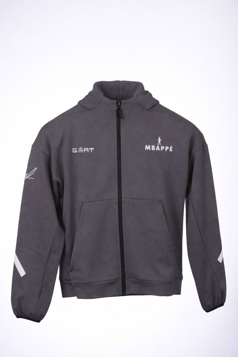 The Gray G.O.A.T Kylian Mbappé Hoodie