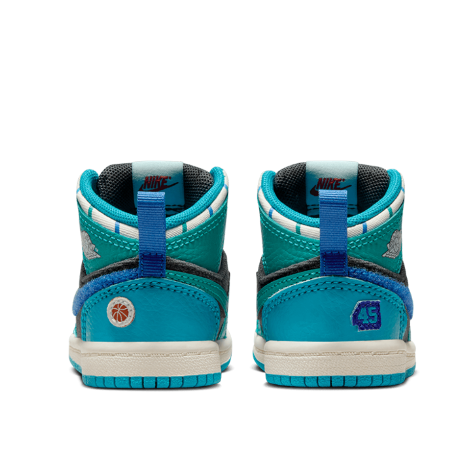 Nike Jordan 1 Mid SS (Kids and Infants) - Blue