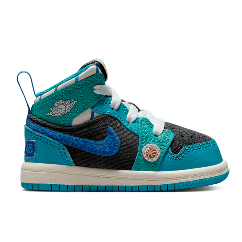 Nike Jordan 1 Mid SS (Kids and Infants) - Blue