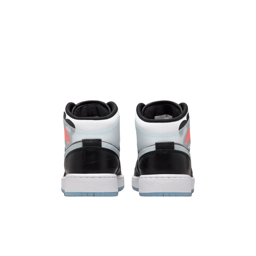 Nike Jordan Kids Jordan 1 Mid SS "X-Ray" (Kids and Infants) - Black