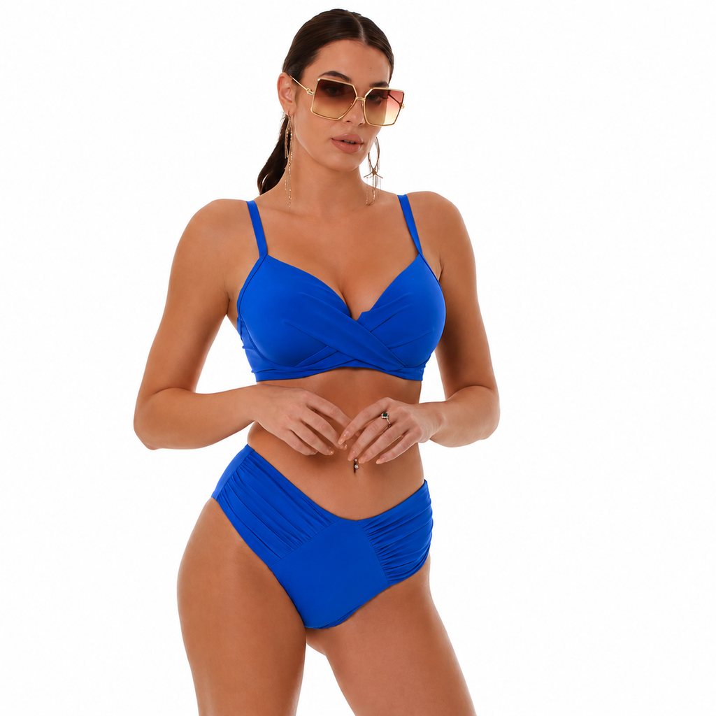 Bluepoint Bikini Padded Set  - Blue