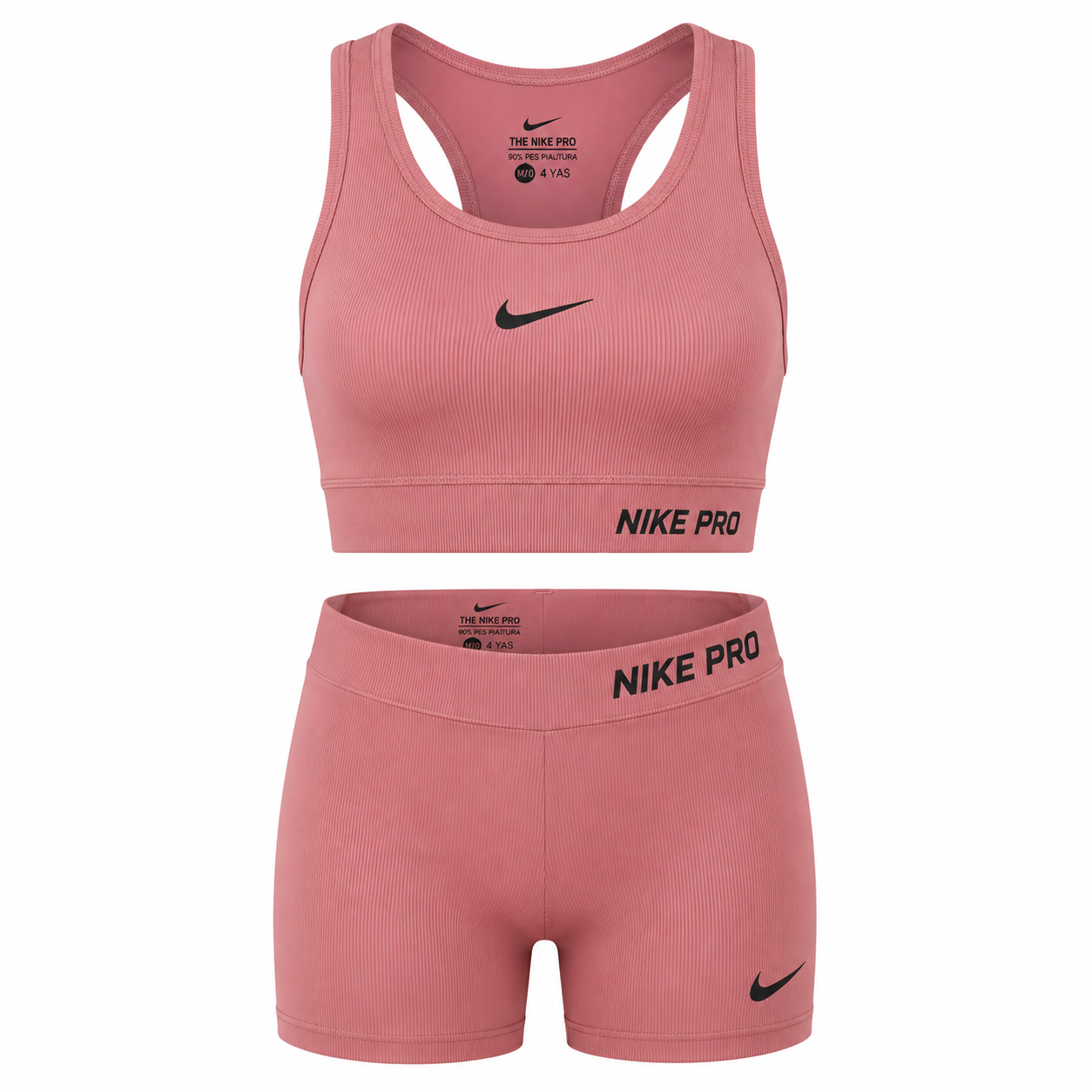 Nike Pro Sports Set (Bra + Shorts) - Pink