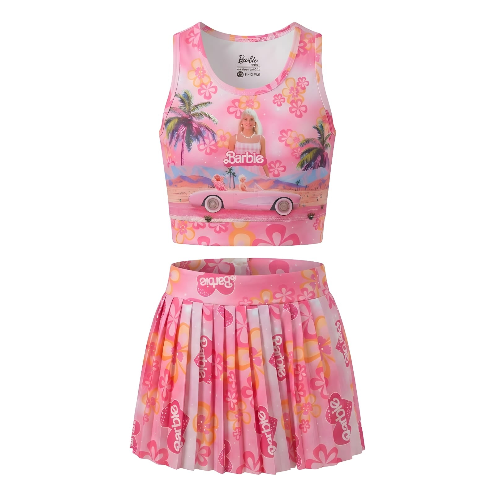 Barbie Sports Set (Bra + Skirt) - Pink
