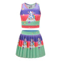 Unicorn Sports Set (Bra + Skirt) - Rainbow