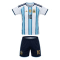 Argentina Messi Home Kids Kit (2026 World Cup Edition) Highest Quality - White/Blue