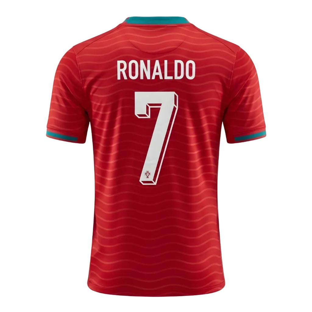 Portugal Christiano Ronaldo Home Kit (2026 World Cup Edition) Highest Quality - Red/Green