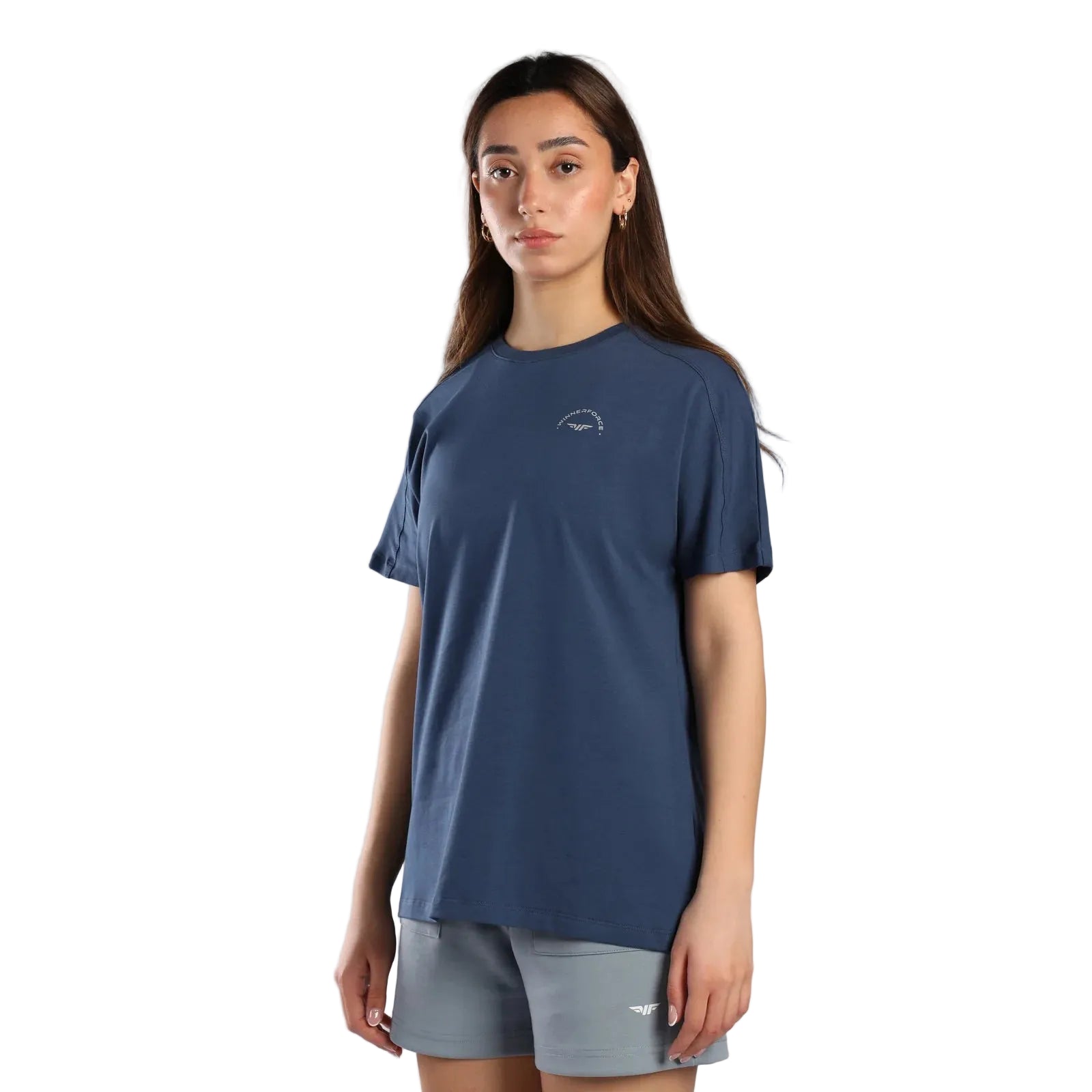 Winner Force Women Creed Lift T Shirt - Blue Opal