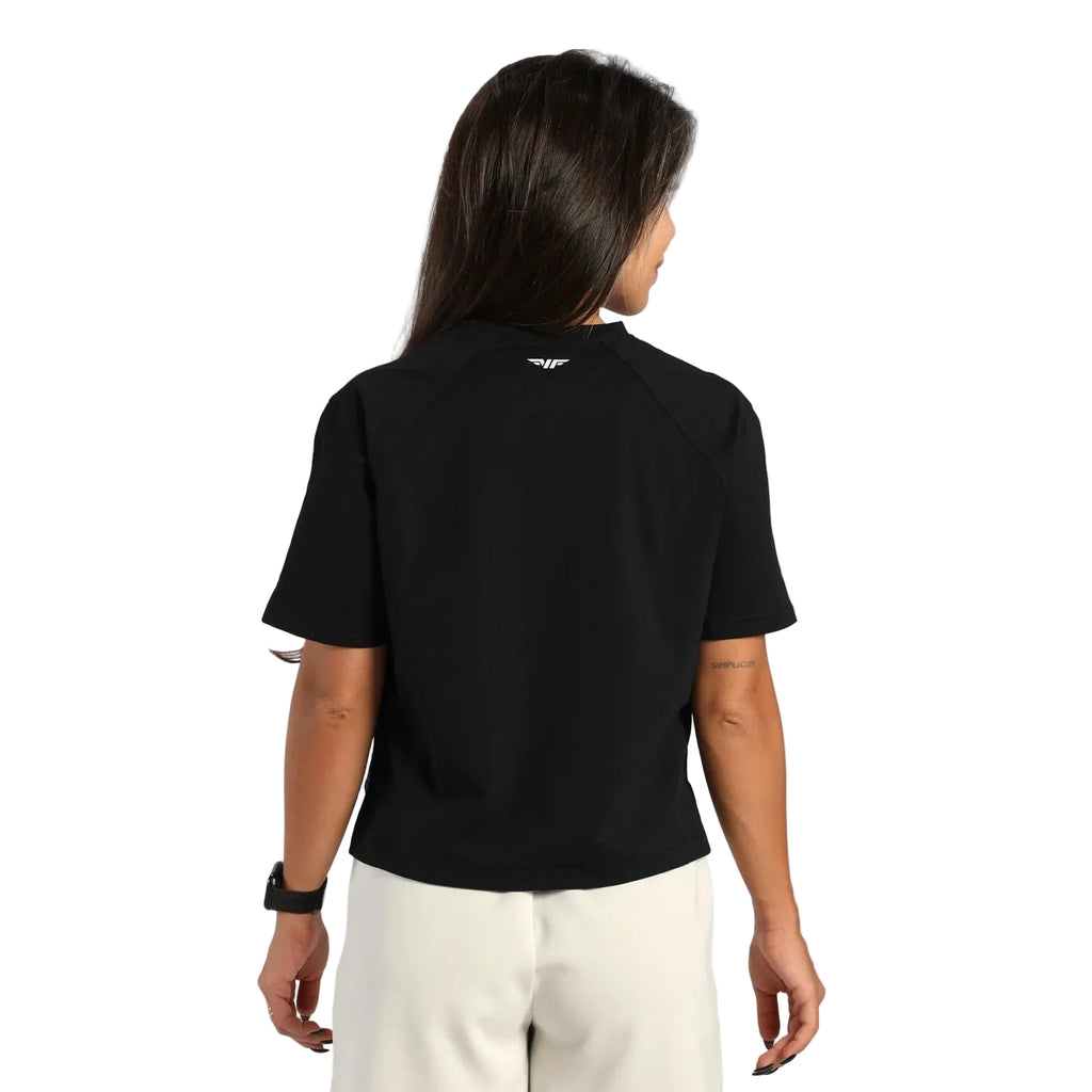 Winner Force Summer Escape Cropped T-Shirt - Black