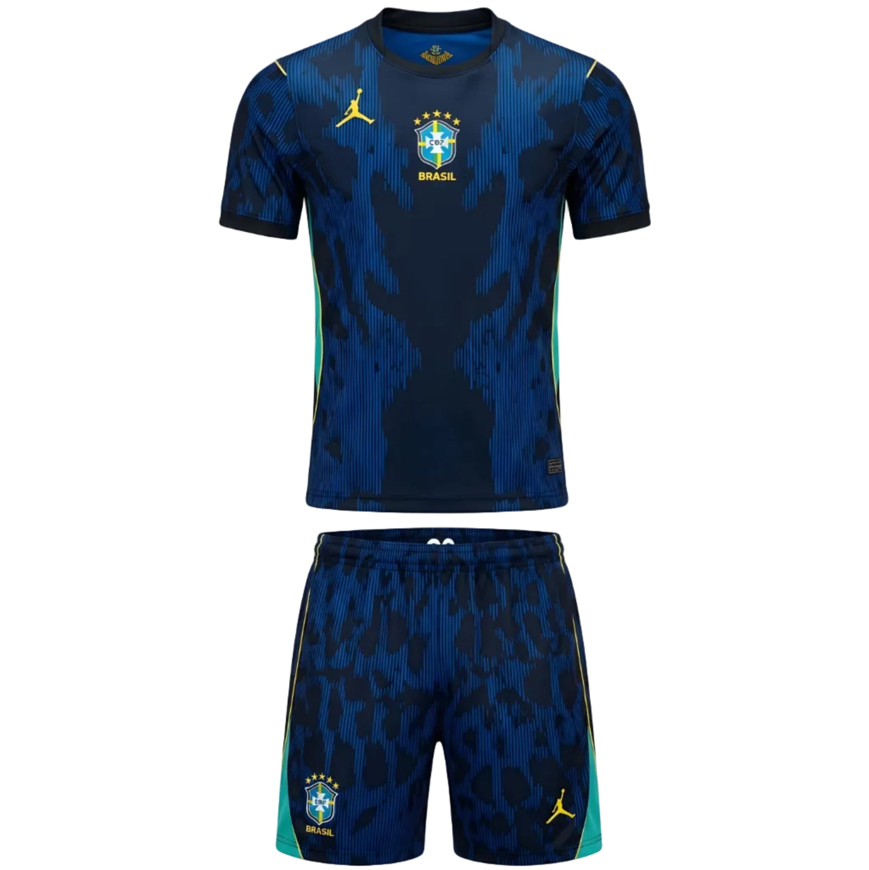 Brazil Away Kit (2026 World Cup Edition) Highest Quality - Blue/Black