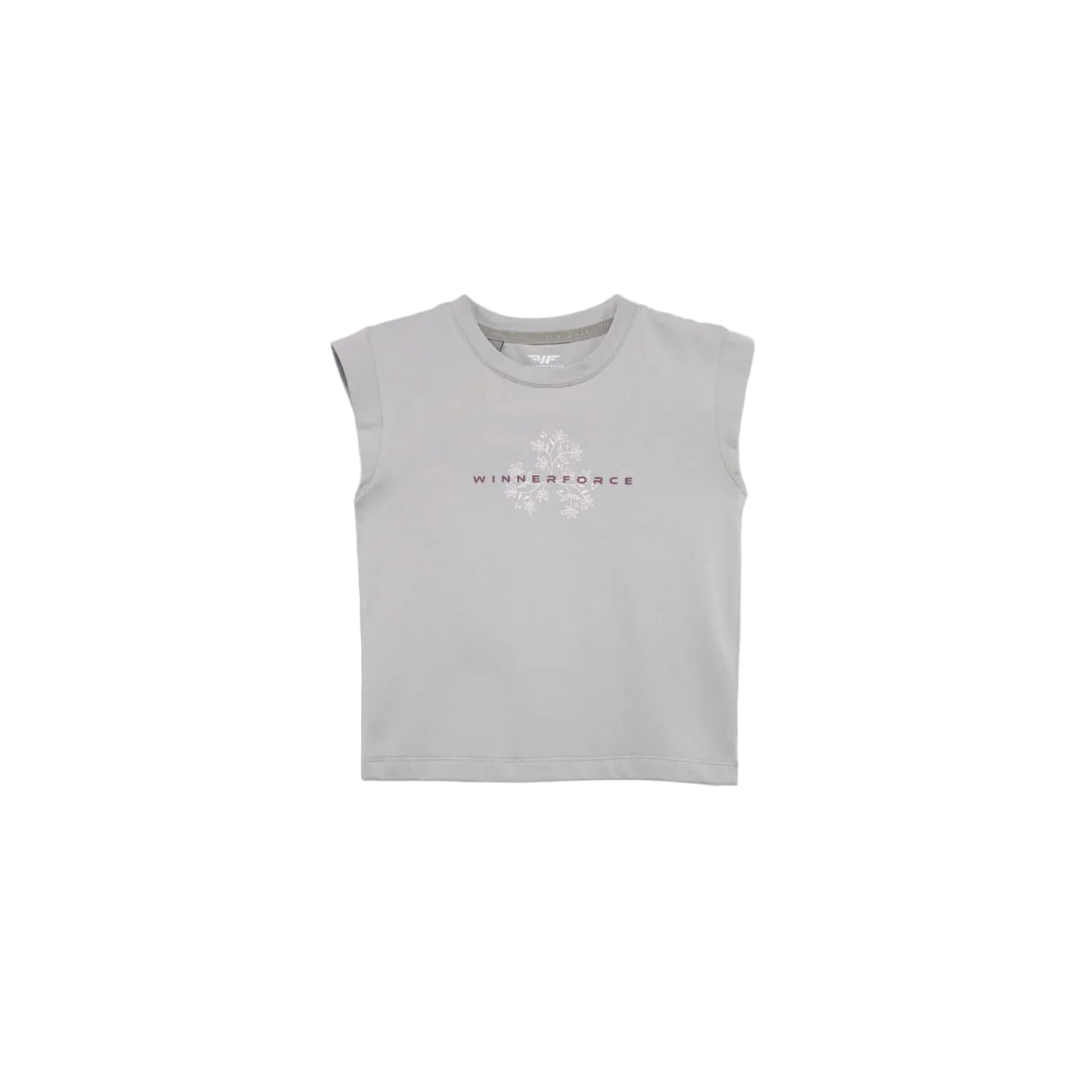 Winner Force Girl Essential T-Shirt Cap Sleeves - Light Grey