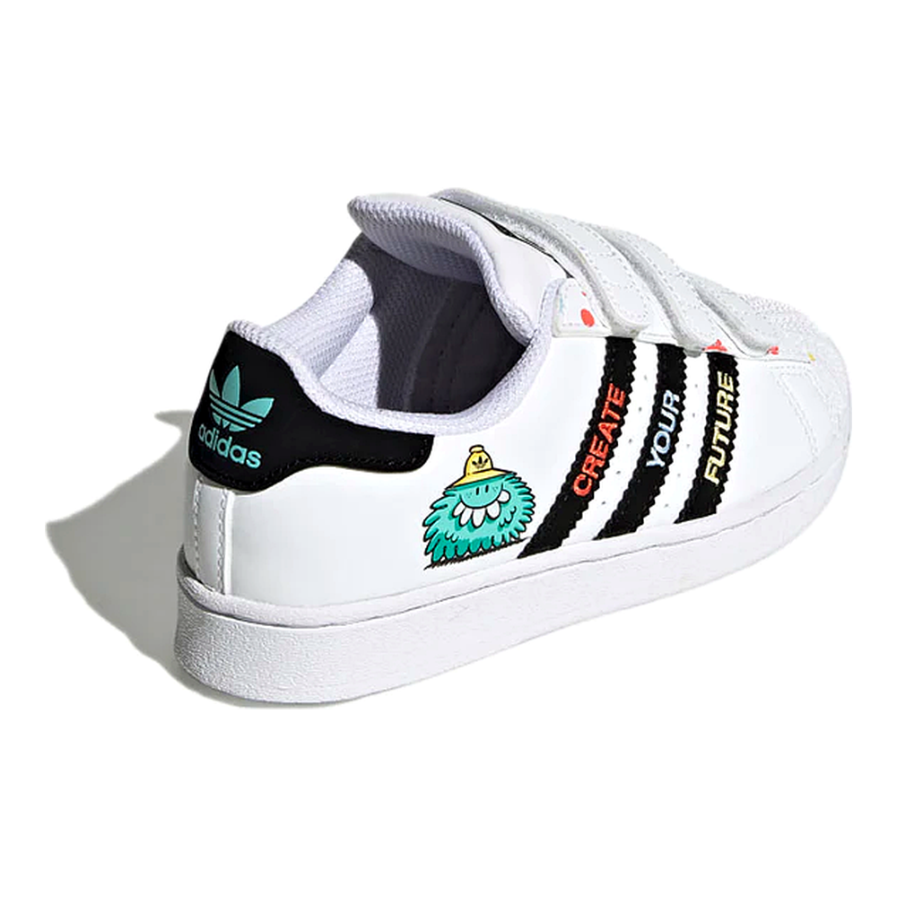 Kevin Lyons x Adidas Superstar "Create Your Future" (Kids and Infants) - White